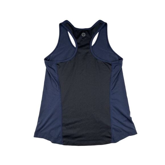 Tory Burch Sport- Racerback Tank in Blue and Black - Picture 2 of 3